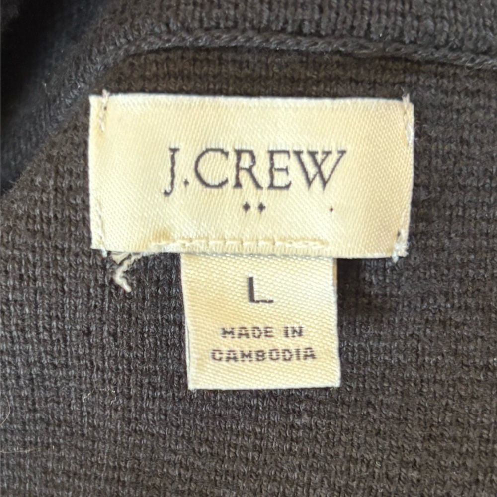 J. Crew Sweater Knit jacket sz L - Picture 3 of 4
